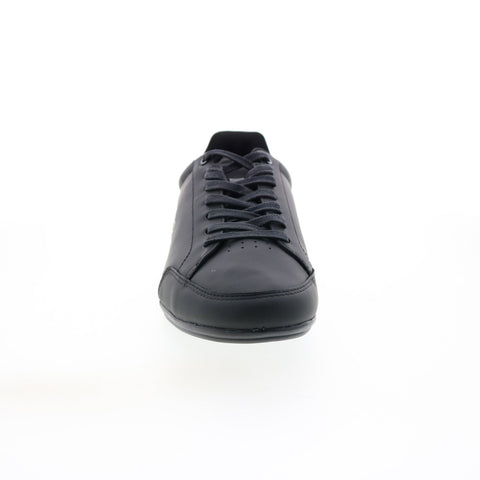Lacoste Chaymon Crafted 07221 Mens Black Leather Lifestyle Sneakers Shoes