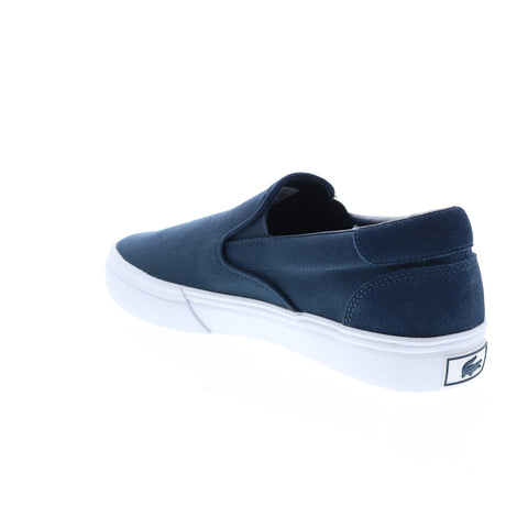Lacoste Jump Serve Slip 07221 Cma Mens Blue Canvas Lifestyle Sneakers Shoes