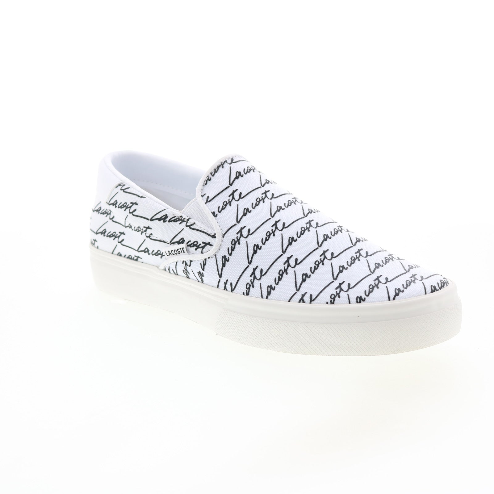 Lacoste Jump Serve Slip 07224 Mens White Canvas Lifestyle Sneakers