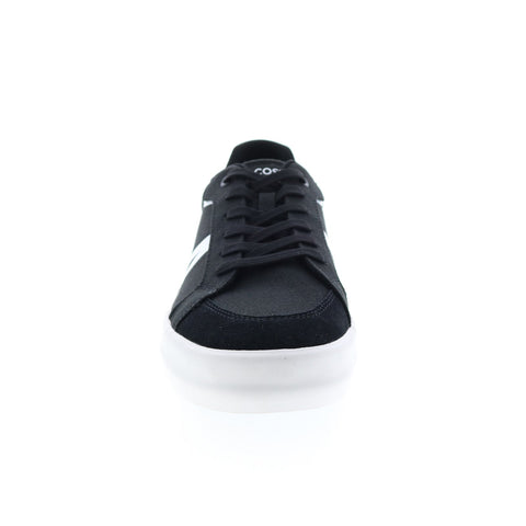 Lacoste L004 0922 1 Cma Mens Black Canvas Lifestyle Sneakers Shoes
