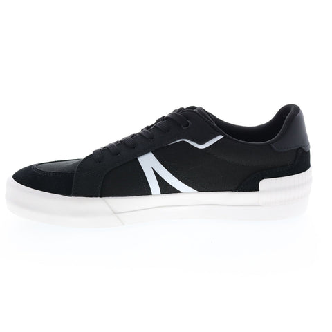Lacoste L004 0922 1 Cma Mens Black Canvas Lifestyle Sneakers Shoes