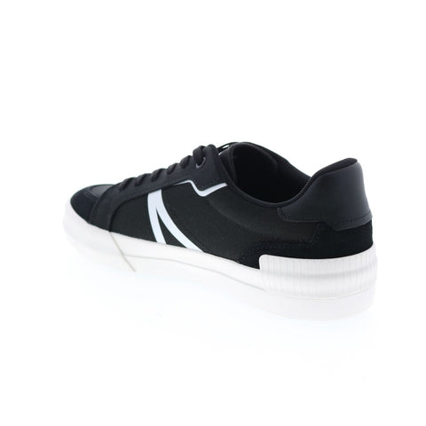 Lacoste L004 0922 1 Cma Mens Black Canvas Lifestyle Sneakers Shoes