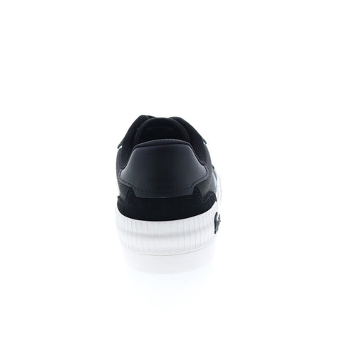 Lacoste L004 0922 1 Cma Mens Black Canvas Lifestyle Sneakers Shoes