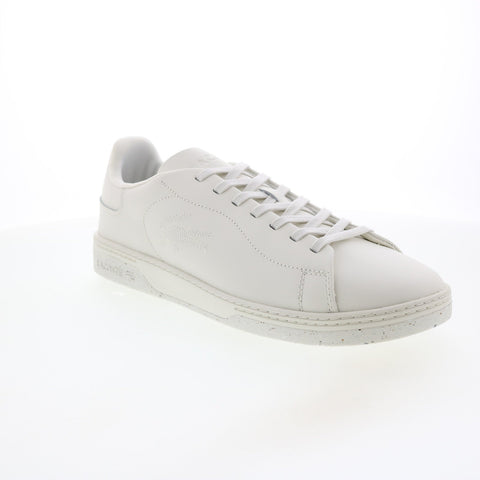 Lacoste Court Zero 0722 1 Mens Beige Leather Lifestyle Sneakers Shoes
