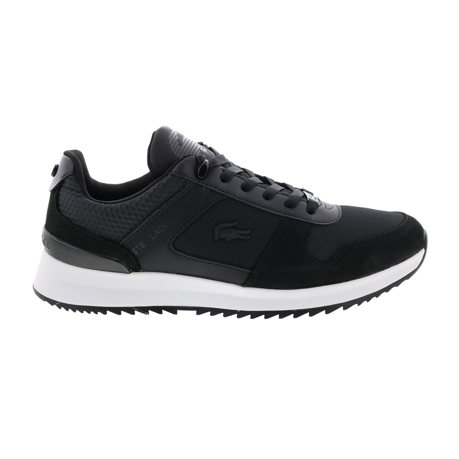 procent George Bernard tiger Lacoste Joggeur 2.0 0722 1 Mens Black Leather Lifestyle Sneakers Shoes -  Ruze Shoes