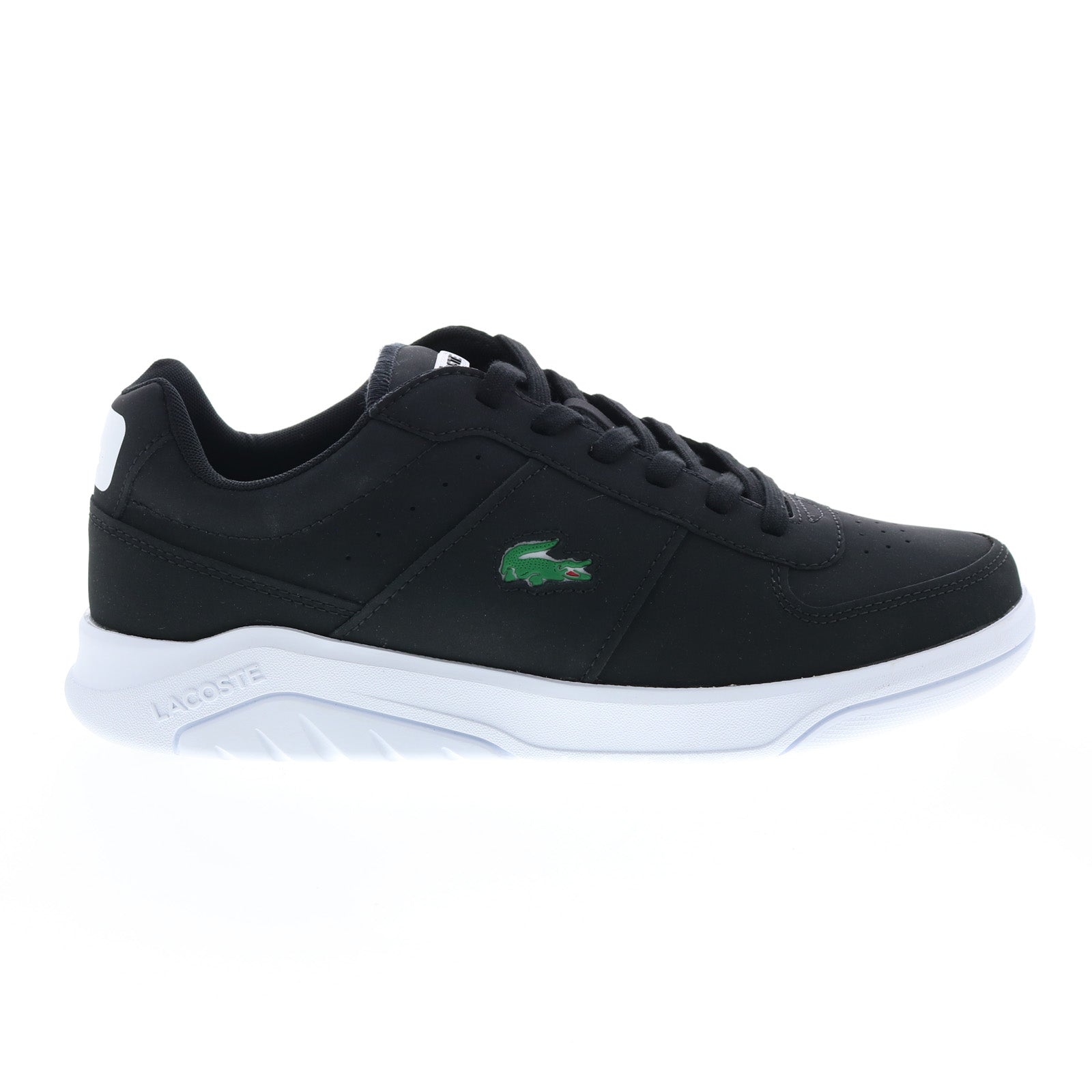 Lacoste Game 0722 2 Mens Black Nubuck Lifestyle Sneakers S Ruze Shoes