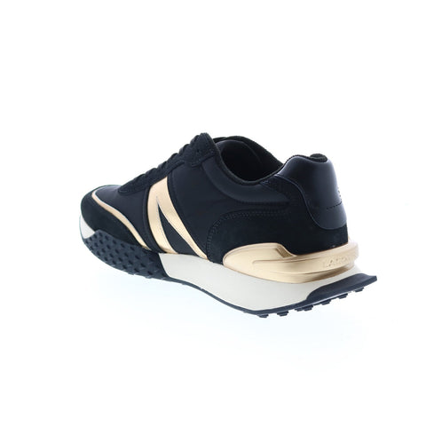Lacoste L-Spin Deluxe 0722 3 Sma Mens Black Suede Lifestyle Sneakers Shoes