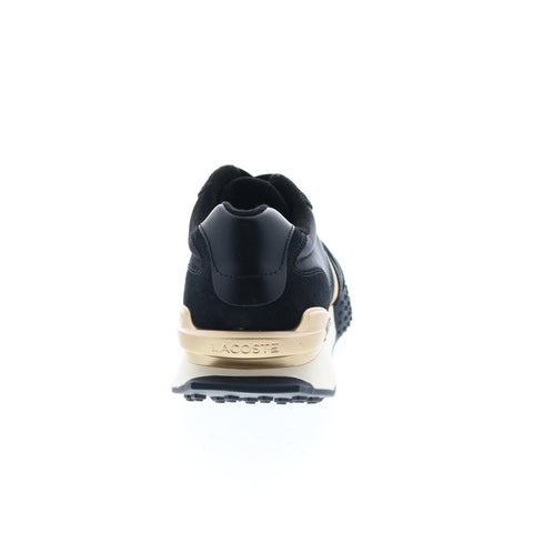 Lacoste L-Spin Deluxe 0722 3 Sma Mens Black Suede Lifestyle Sneakers Shoes