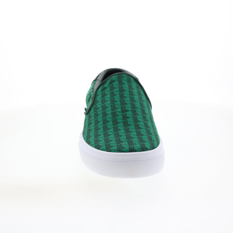 Lacoste Jump Serve Slip 222 3 Mens Green Canvas Lifestyle Sneakers Shoes