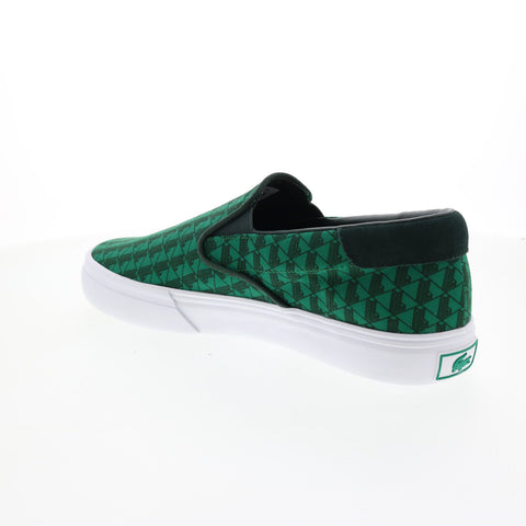Lacoste Jump Serve Slip 222 3 Mens Green Canvas Lifestyle Sneakers Shoes