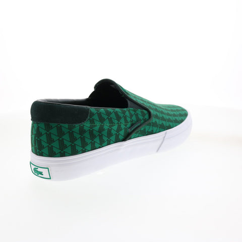 Lacoste Jump Serve Slip 222 3 Mens Green Canvas Lifestyle Sneakers Shoes