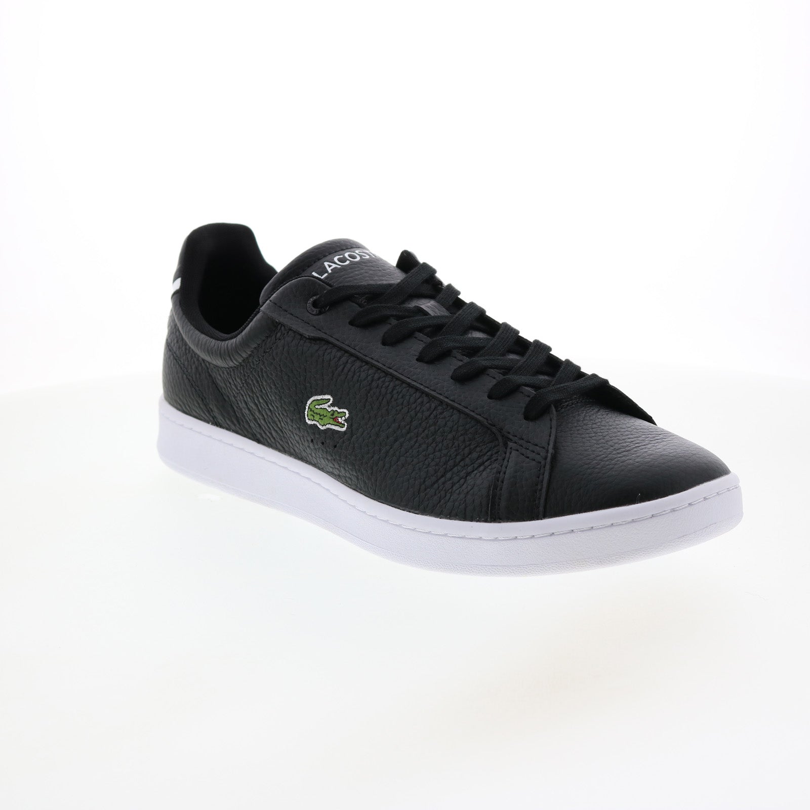 Lacoste Men's Game Advance Luxe Leather Sneakers, Black & White, 10.5 US -  Amazon.com