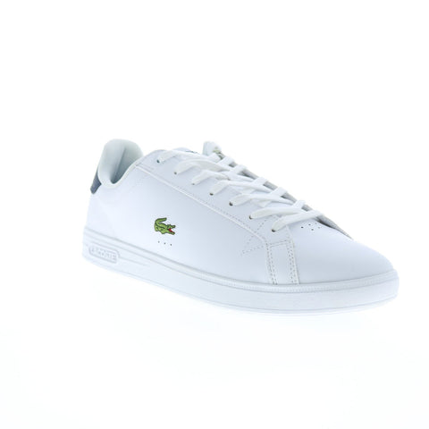 Lacoste Graduate Pro 222 1 Mens White Leather Lifestyle Sneakers Shoes