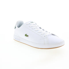 Lacoste Graduate 222 1 Mens White Leather Lifestyle Sneakers - Ruze Shoes