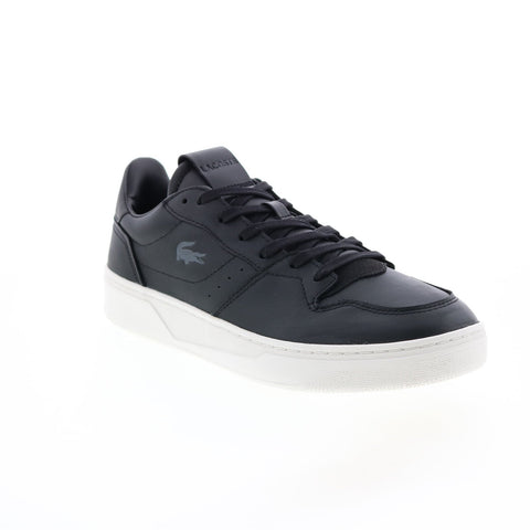 Lacoste Court-Lisse 222 1 Mens Black Leather Lifestyle Sneakers Shoes