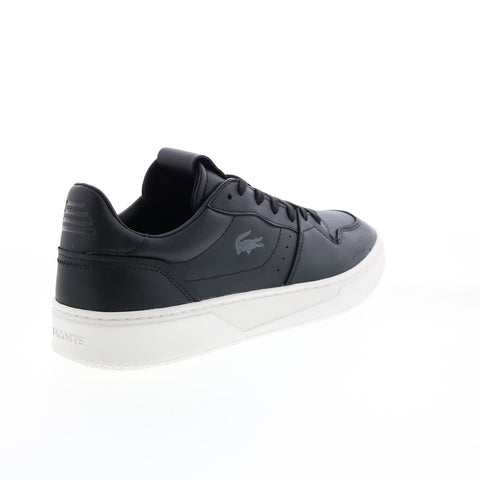 Lacoste Court-Lisse 222 1 Mens Black Leather Lifestyle Sneakers Shoes