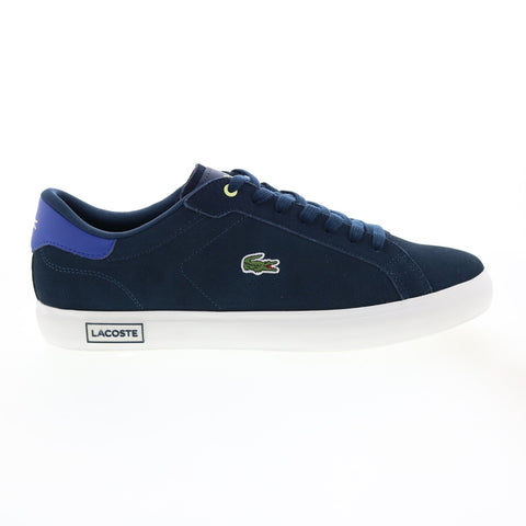 Lacoste Powercourt 222 1 7-44SMA0025J18 Mens Blue Lifestyle Sneakers Shoes
