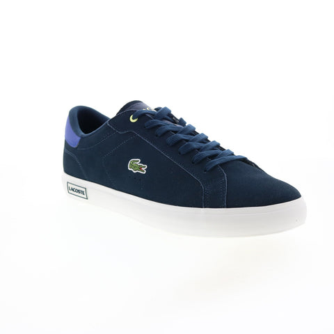 Lacoste Powercourt 222 1 7-44SMA0025J18 Mens Blue Lifestyle Sneakers Shoes