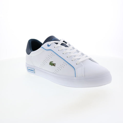 Lacoste Powercourt 2.0 222 1 Mens White Leather Lifestyle Sneakers Shoes