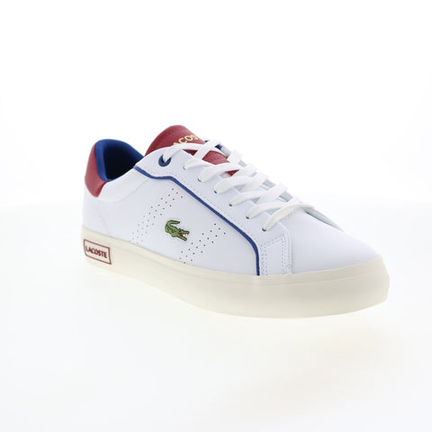 Lacoste Powercourt 2.0 222 1 Mens White Leather Lifestyle Sneakers Shoes