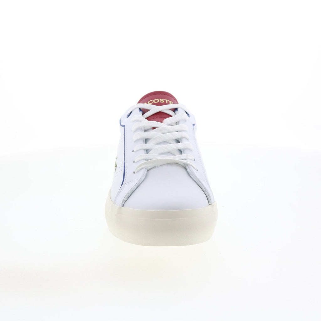 Lacoste Powercourt 2.0 222 1 Mens White Leather Lifestyle Sneakers Sho ...