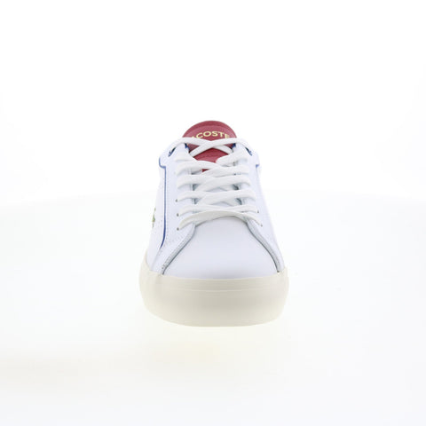 Lacoste Powercourt 2.0 222 1 Mens White Leather Lifestyle Sneakers Shoes