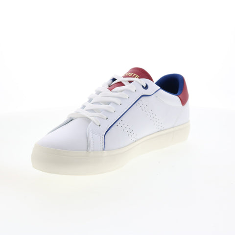 Lacoste Powercourt 2.0 222 1 Mens White Leather Lifestyle Sneakers Shoes