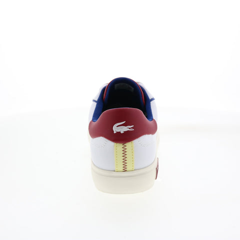 Lacoste Powercourt 2.0 222 1 Mens White Leather Lifestyle Sneakers Shoes