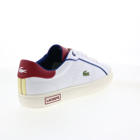 Lacoste Powercourt 2.0 222 1 Mens White Leather Lifestyle Sneakers Shoes