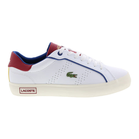 Lacoste Powercourt 2.0 222 1 Mens White Leather Lifestyle Sneakers Shoes