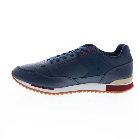 Lacoste Partner Piste 222 1 Sma Mens Blue Leather Lifestyle Sneakers Shoes