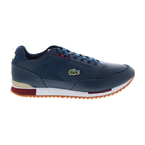 Lacoste Partner Piste 222 1 Mens Blue Leather Lifestyle Sneakers Shoes