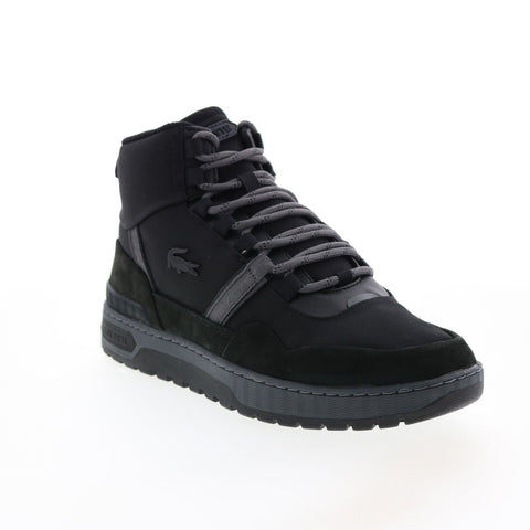 Lacoste T-Clip WNTR Mid 222 2 Mens Black Canvas Lifestyle Sneakers Shoes