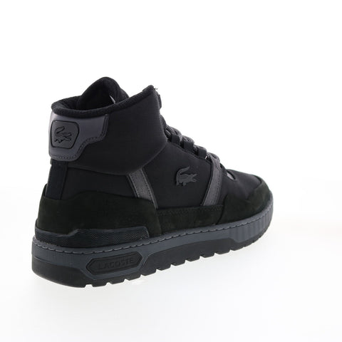 Lacoste T-Clip WNTR Mid 222 2 Mens Black Canvas Lifestyle Sneakers Shoes