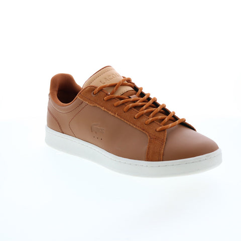 Lacoste Carnaby Pro 222 5 Mens Brown Leather Lifestyle Sneakers Shoes