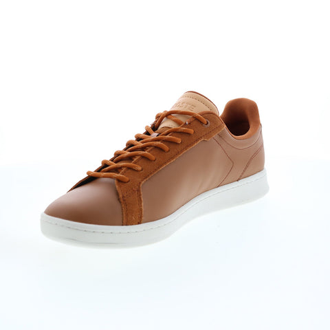 Lacoste Carnaby Pro 222 5 Mens Brown Leather Lifestyle Sneakers Shoes