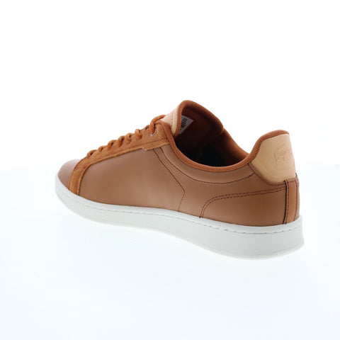 Lacoste Carnaby Pro 222 5 Mens Brown Leather Lifestyle Sneakers Shoes