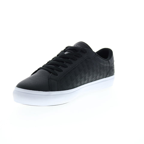 Lacoste Powercourt 222 5 Sma Mens Black Leather Lifestyle Sneakers Shoes