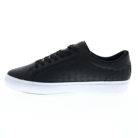 Lacoste Powercourt 222 5 Sma Mens Black Leather Lifestyle Sneakers Shoes