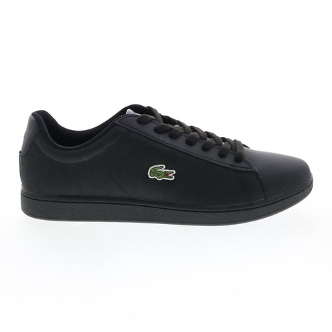 Lacoste Carnaby EVO 222 5 Mens Black Leather Lifestyle Sneakers Shoes