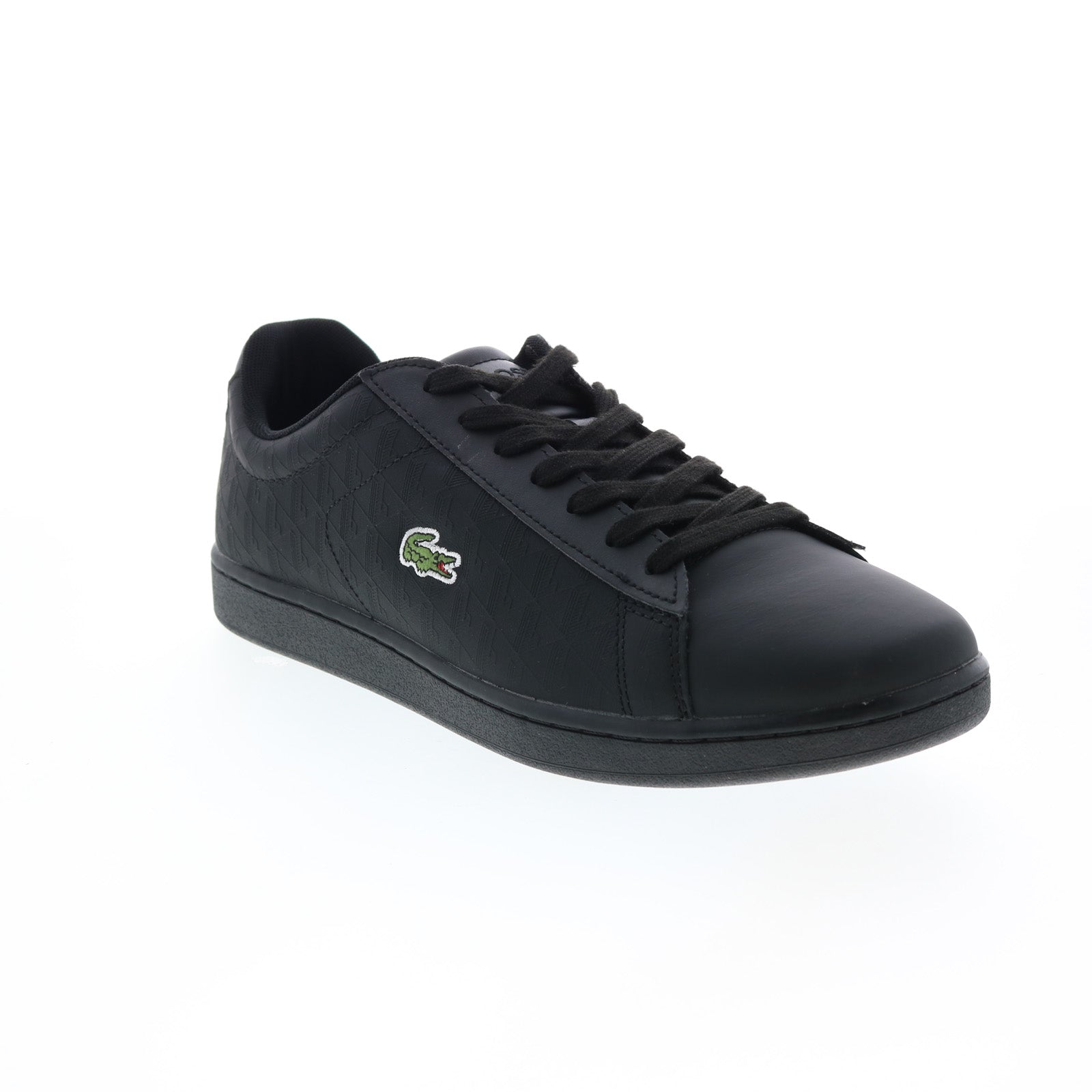Lacoste Carnaby 222 5 Mens Black Leather Sneakers Sh Ruze Shoes
