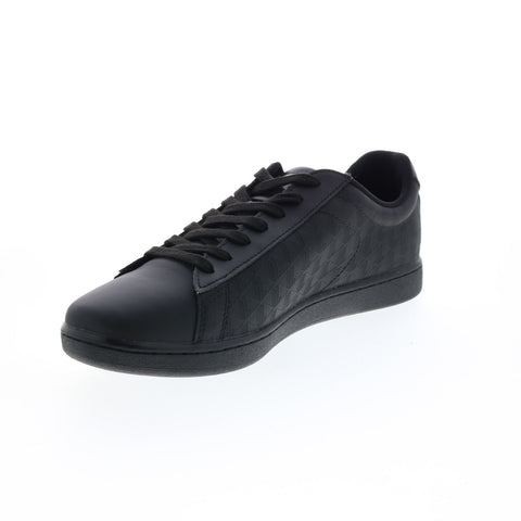 Lacoste Carnaby EVO 222 5 Mens Black Leather Lifestyle Sneakers Shoes