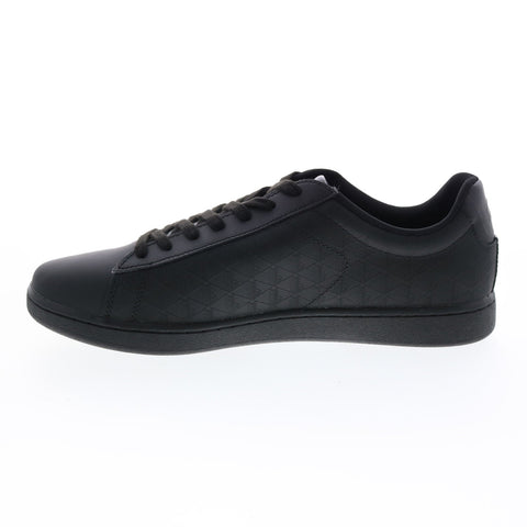 Lacoste Carnaby EVO 222 5 Mens Black Leather Lifestyle Sneakers Shoes