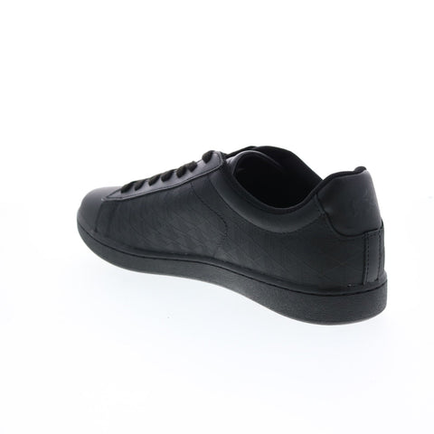 Lacoste Carnaby EVO 222 5 Mens Black Leather Lifestyle Sneakers Shoes