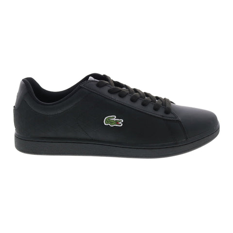 Lacoste Carnaby Evo 222 5 Mens Black Leather Lifestyle Sneakers Shoes