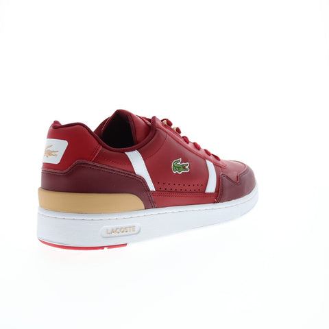 Lacoste T-Clip 222 11 7-44SMA011317K Mens Red Lifestyle Sneakers Shoes