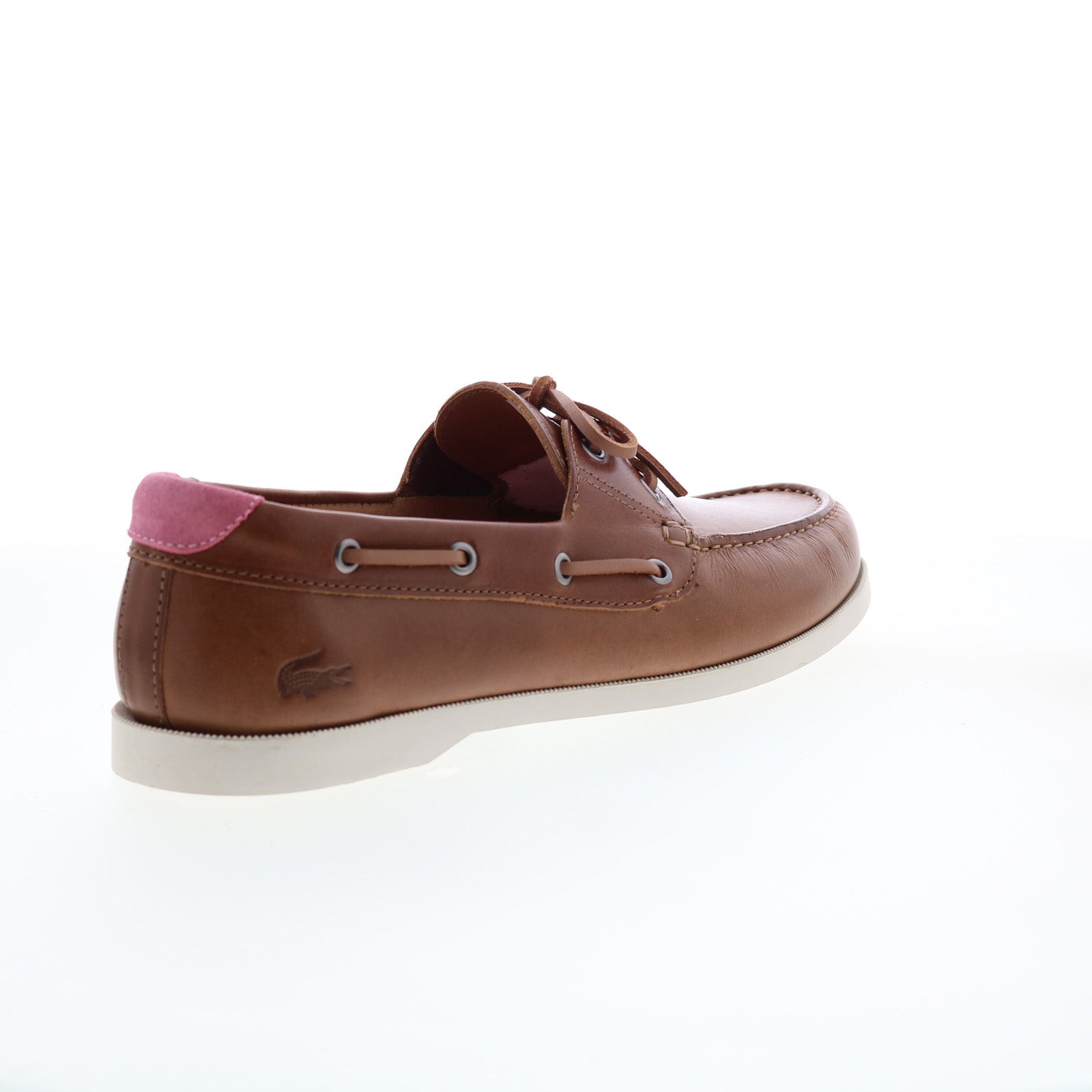 Lacoste Caspian 123 1 CMA Mens Brown Leather Loafers & Slip Ons Boat S