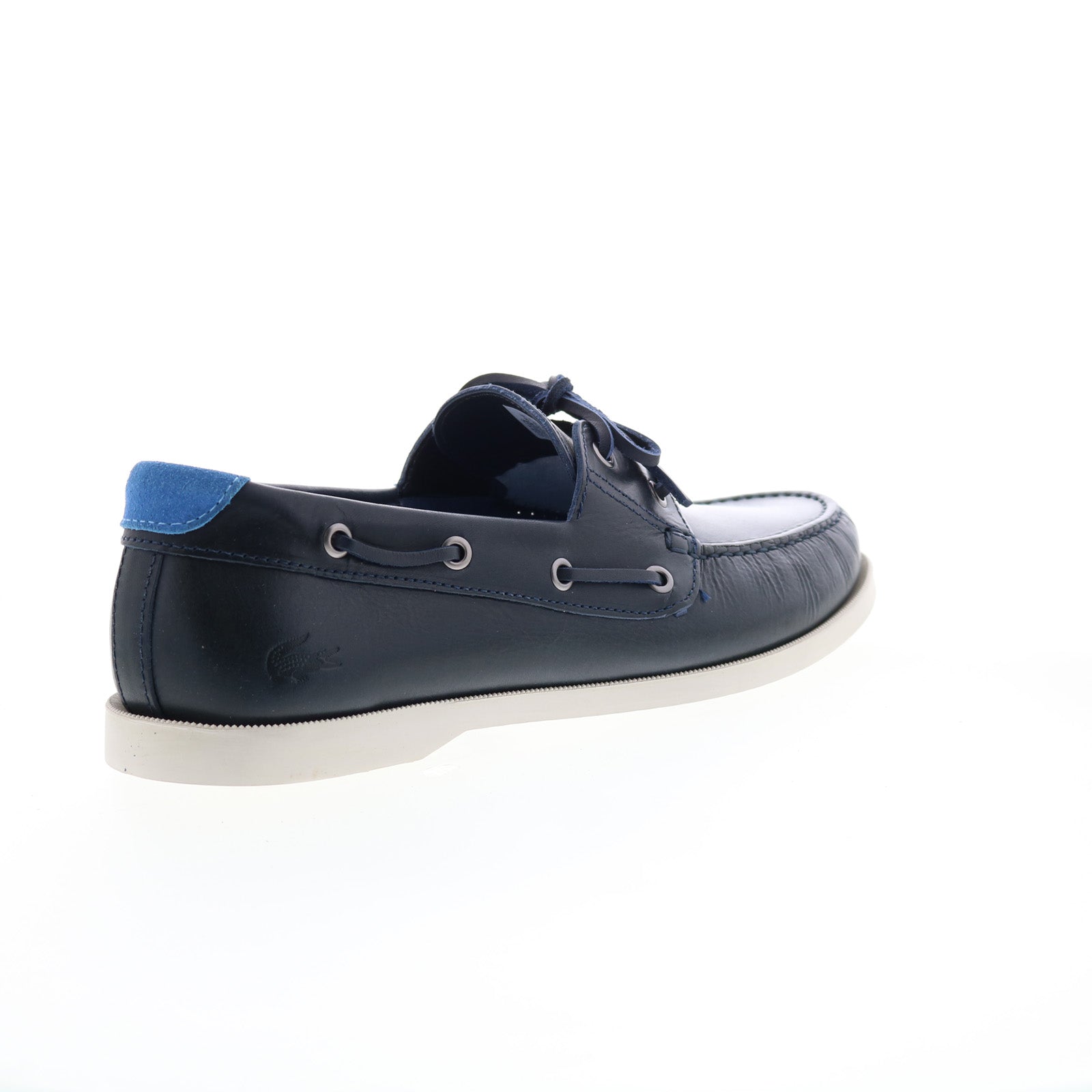 Lacoste Caspian 123 1 CMA Mens Blue Leather Loafers & Slip 