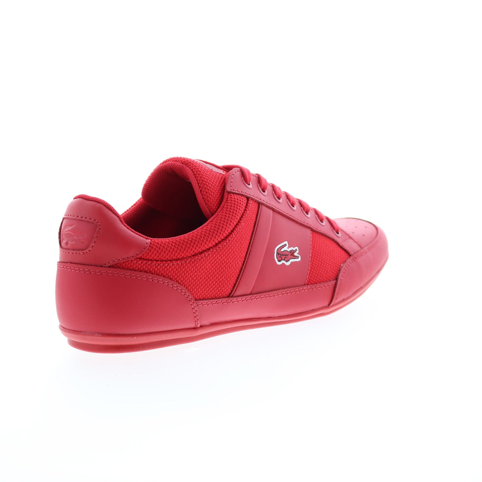 Lacoste Chaymon 123 3 US CMA Mens Red Leather Lifestyle Sneakers Shoes -  Ruze Shoes