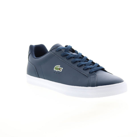 Lacoste Lerond Pro Bl 23 1 Cma Mens Blue Leather Lifestyle Sneakers Shoes